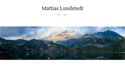 Desktop Screenshot of mattiaslundstedt.com